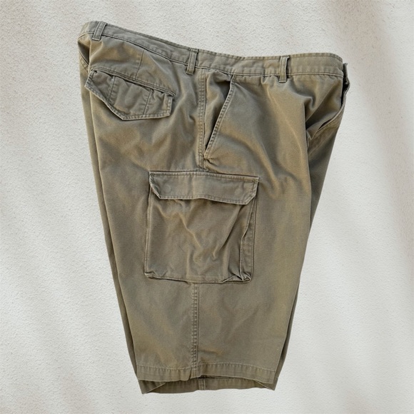 Route 66 Big & Tall Olive Green Sturdy Cotton Cargo Shorts ~ Men’s 42 - Picture 5 of 10